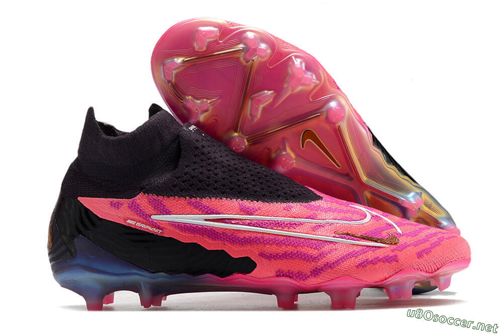 Men's Nike Phantom GX Elite DF Link FG Football Boots - Pink/Black 2
