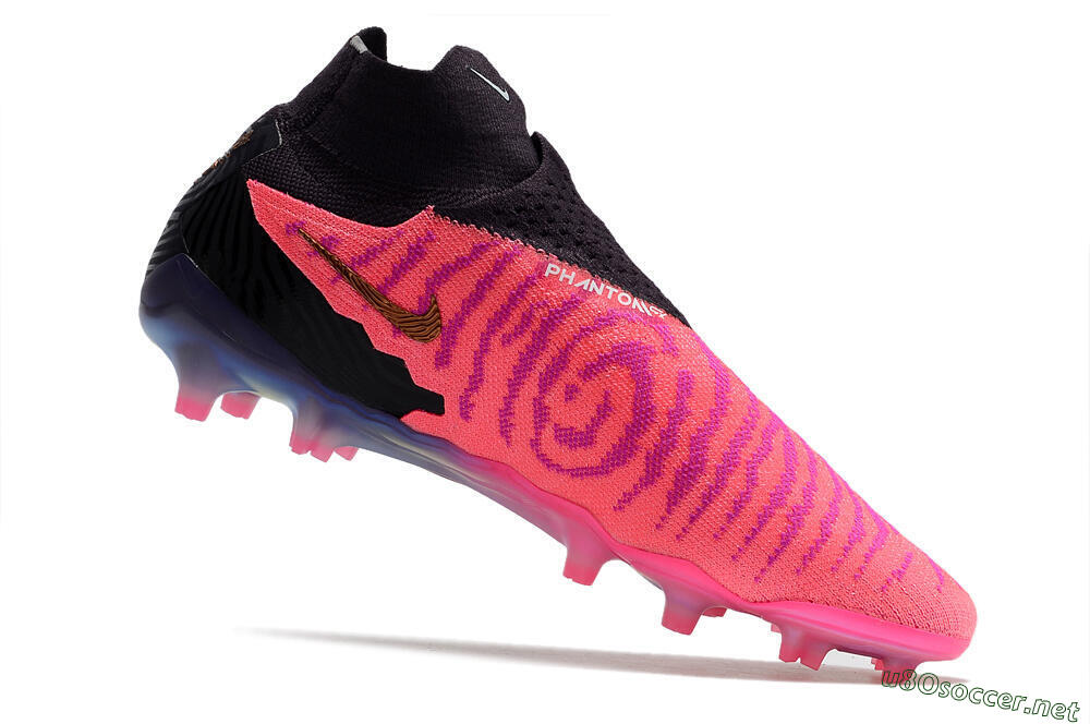Men's Nike Phantom GX Elite DF Link FG Football Boots - Pink/Black 4