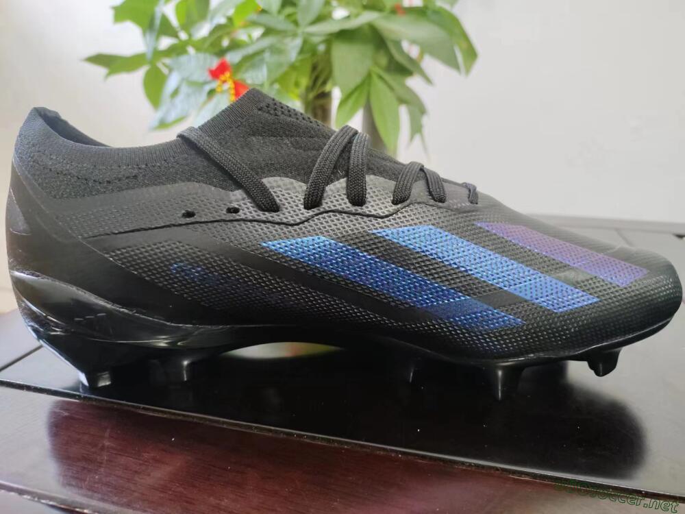 Men's Adidas X Speedportal .1 2022 World Cup FG Football Boots - Black/Blue