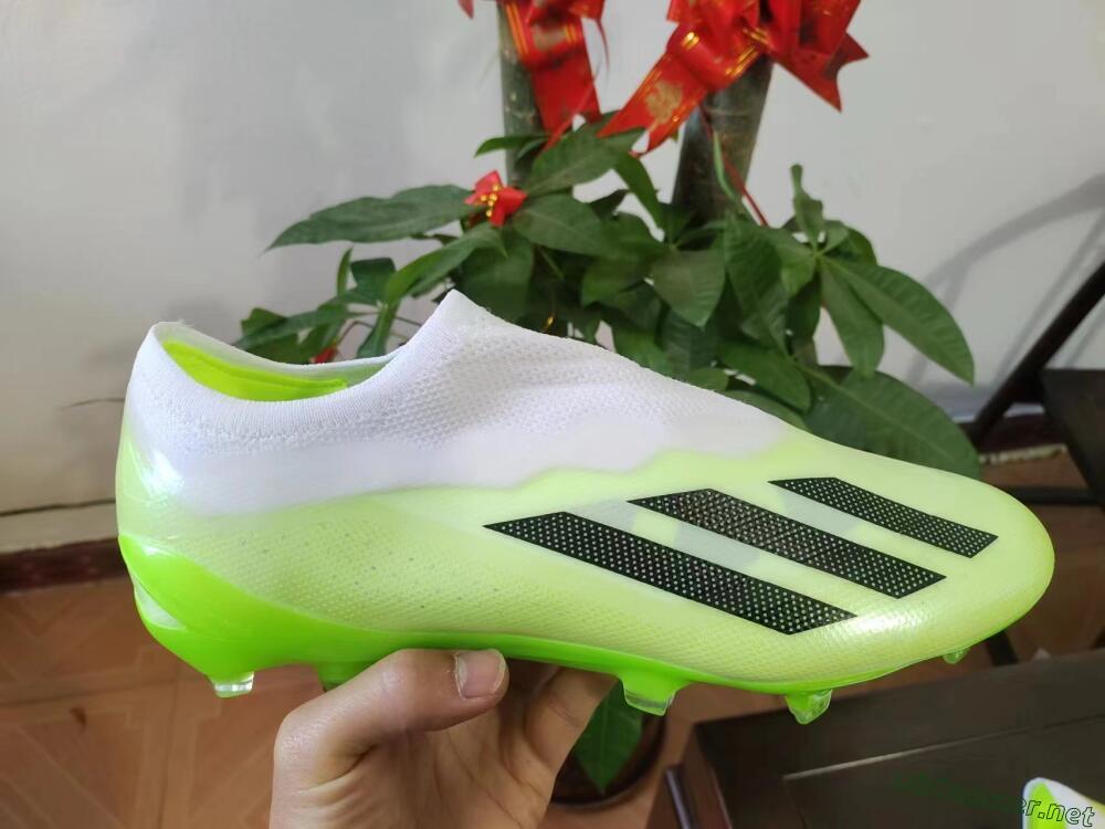 Men's Adidas X Crazyfast.1 LL FG Football Boots - Green/Black/White