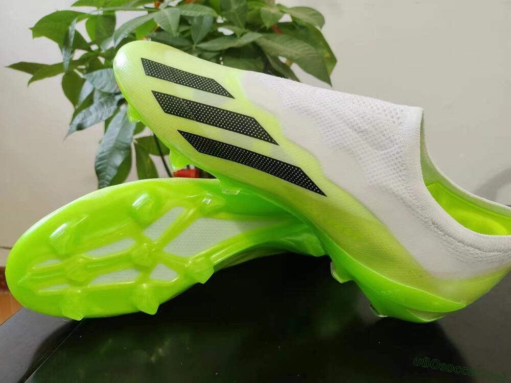 Men's Adidas X Crazyfast.1 LL FG Football Boots - Green/Black/White