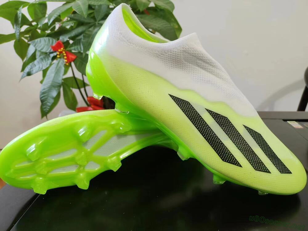 Men's Adidas X Crazyfast.1 LL FG Football Boots - Green/Black/White