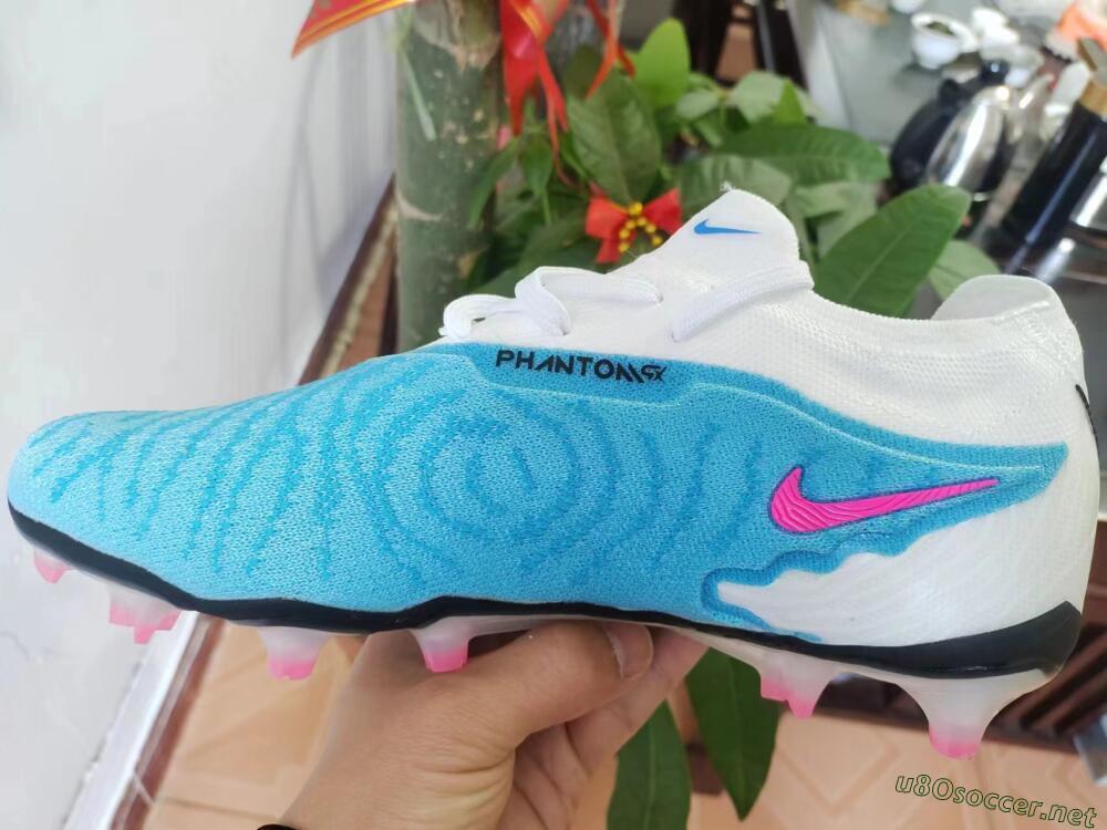 Men's Nike Phantom GX Elite FG Football Boots - Blue/White/Pink