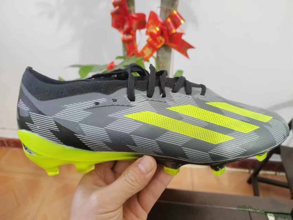 Men's Adidas X Crazyfast.1 FG Football Boots - Black/White/Yellow