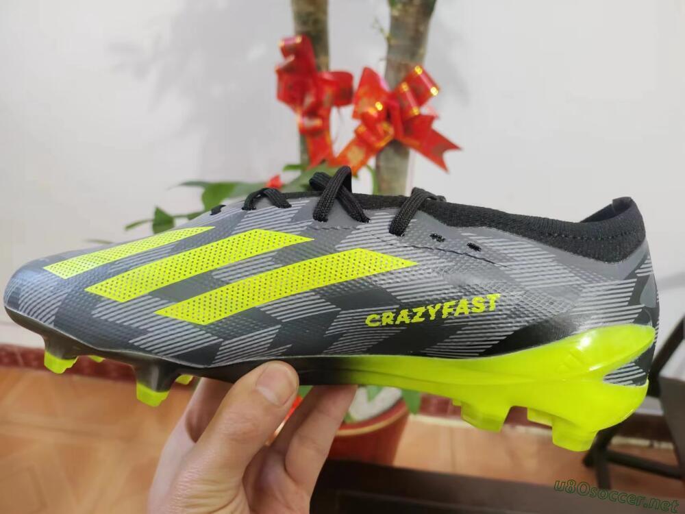 Men's Adidas X Crazyfast.1 FG Football Boots - Black/White/Yellow