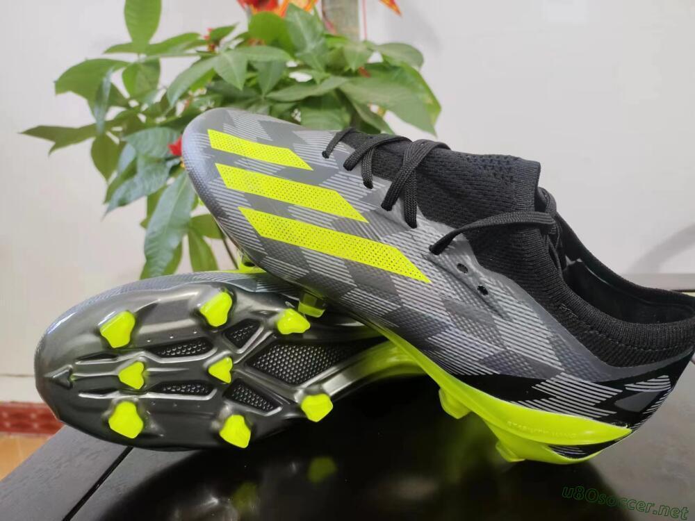 Men's Adidas X Crazyfast.1 FG Football Boots - Black/White/Yellow