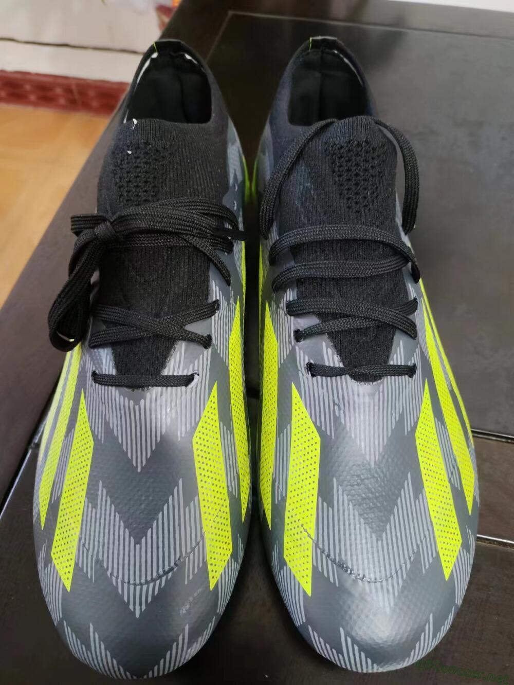 Men's Adidas X Crazyfast.1 FG Football Boots - Black/White/Yellow
