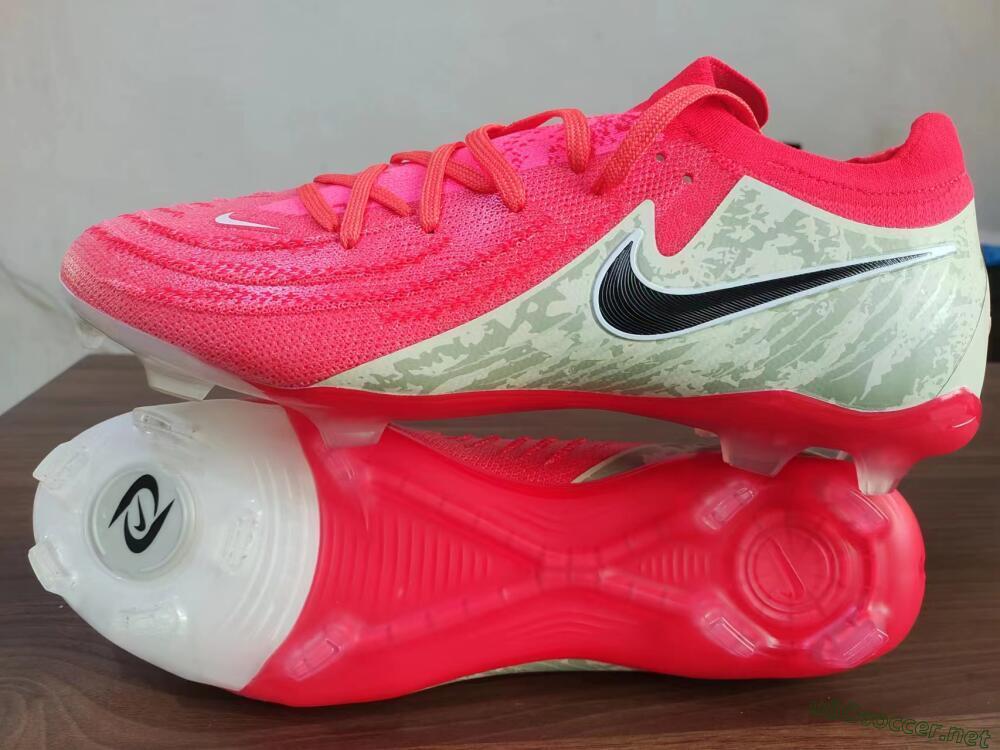 Unisex Nike Phantom Luna Elite FG Football Boots - Red/Black/Green