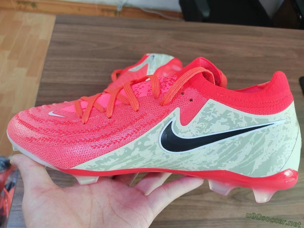 Unisex Nike Phantom Luna Elite FG Football Boots - Red/Black/Green