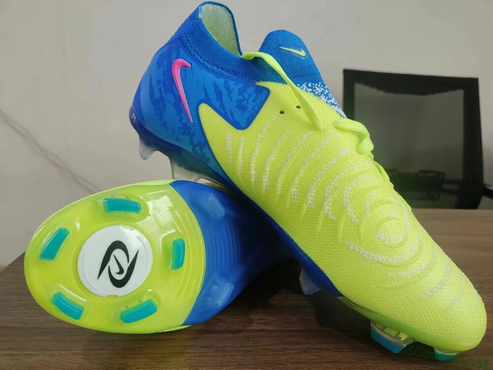 Unisex Nike Phantom Luna Elite FG Football Boots - Yellow/Blue/Pink