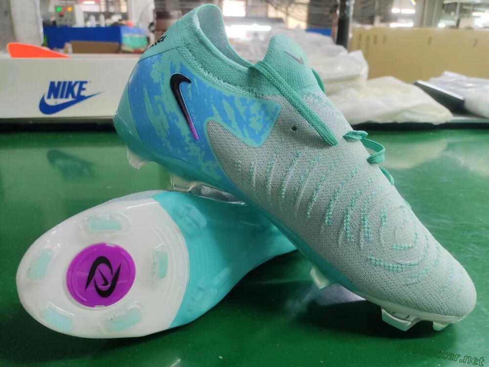 Unisex Nike Phantom Luna 2 Elite LV8 FG Football Boots - Jade/Black/Purple