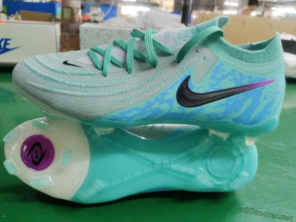 Unisex Nike Phantom Luna 2 Elite LV8 FG Football Boots - Jade/Black/Purple