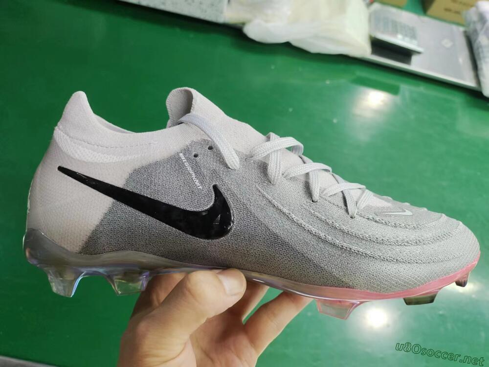 Unisex Nike Phantom Luna Elite NU FG Football Boots - Grey/Black/Blue