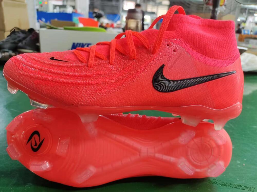 Unisex Nike Phantom Luna 2 Elite LV8 FG Football Boots - Red/Black/Pink