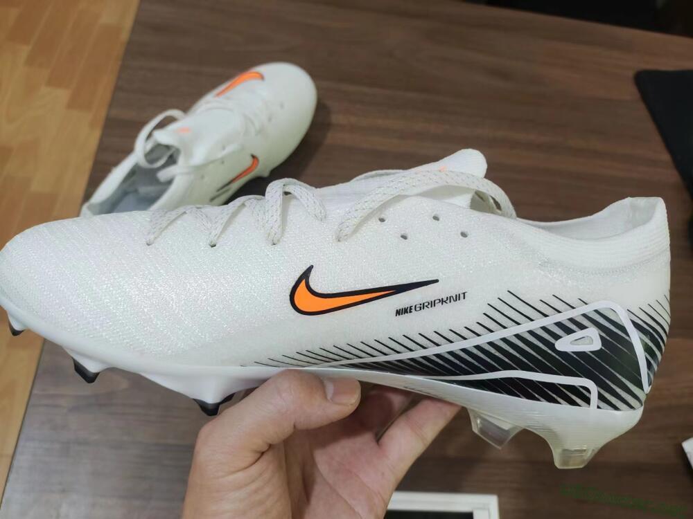 Men's Nike Air Zoom Mercurial Vapor 16 Elite FG Football Boots - White/Orange/Black