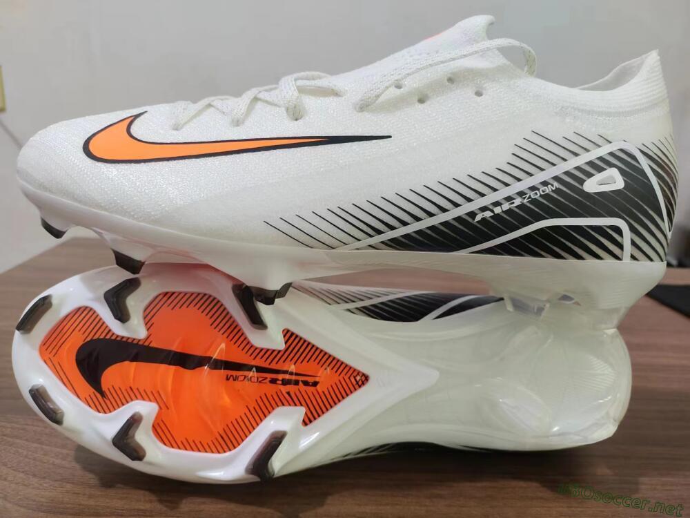 Men's Nike Air Zoom Mercurial Vapor 16 Elite FG Football Boots - White/Orange/Black