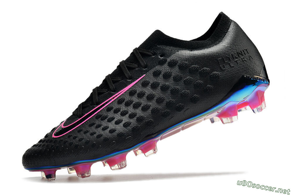 Men's Nike Phantom Ultra Venom FG Football Boots - Black/Pink 5