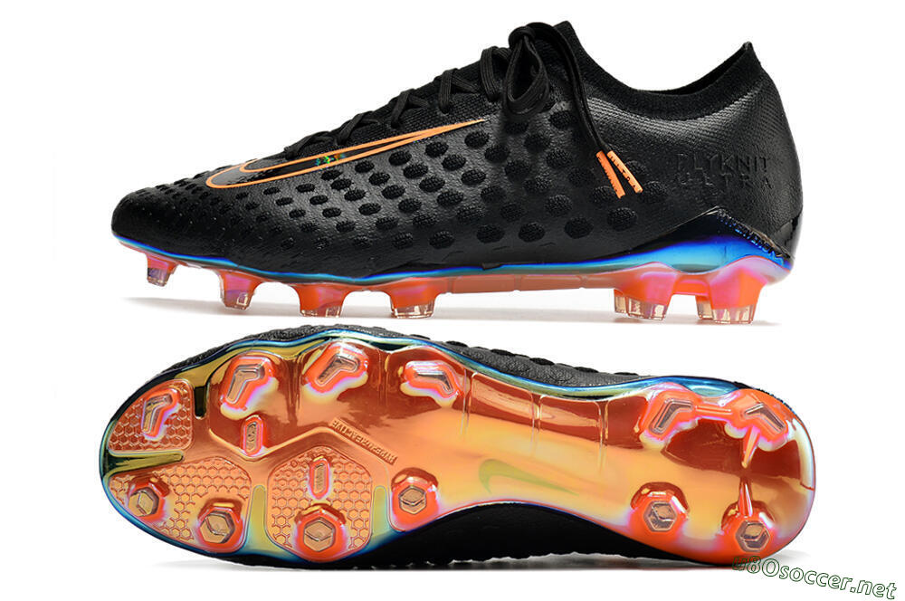 Men's Nike Phantom Ultra Venom FG Football Boots - Black/Orange 1