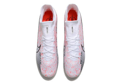 Men's Nike Air Zoom Mercurial Superfly 9 Elite FG Football Boots - White/Pink/Black