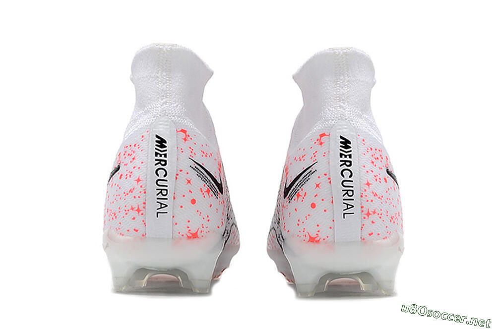 Men's Nike Air Zoom Mercurial Superfly 9 Elite FG Football Boots - White/Pink/Black 6