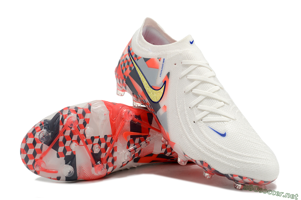 Men's Nike Phantom Luna Elite AG Football Boots - White/Red/Yellow 3