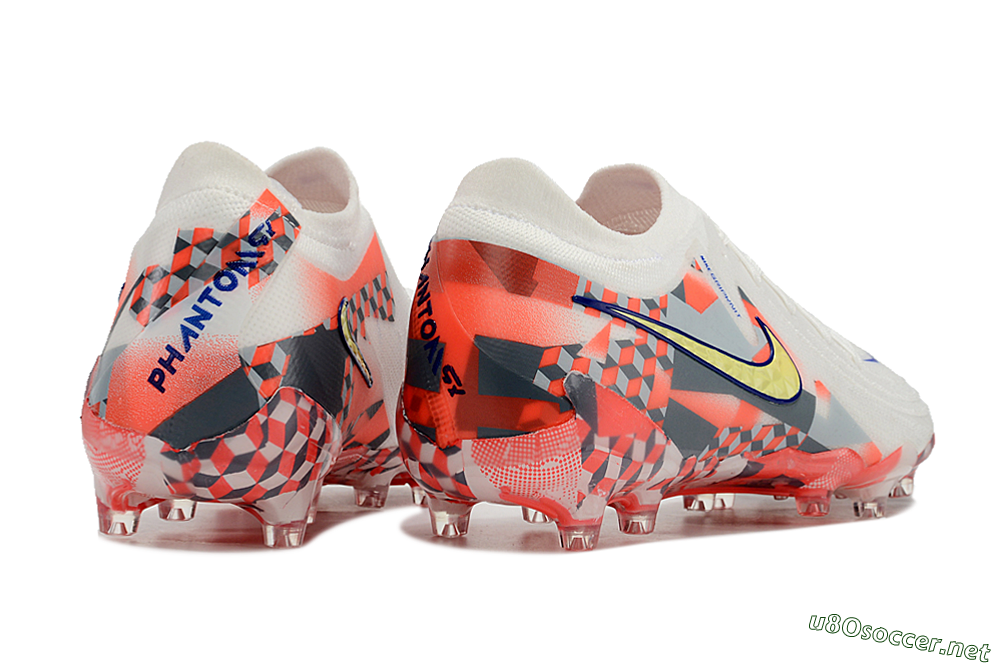 Men's Nike Phantom Luna Elite AG Football Boots - White/Red/Yellow 6