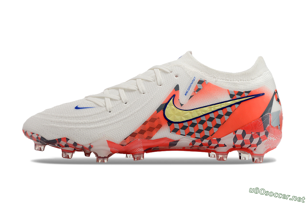 Men's Nike Phantom Luna Elite AG Football Boots - White/Red/Yellow 0