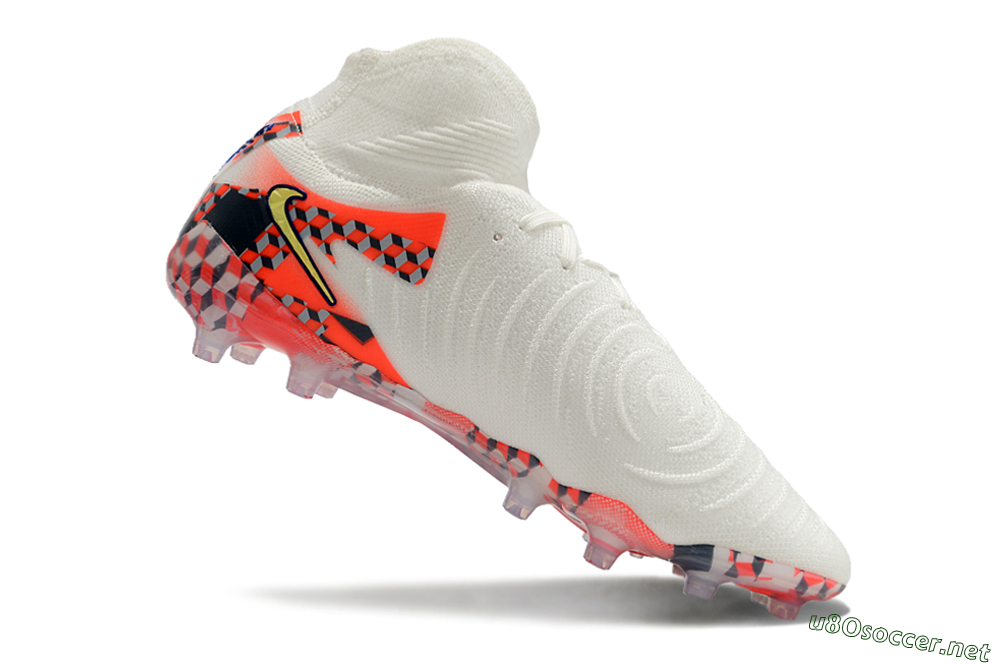Men's Nike Phantom Luna Elite AG Football Boots - White/Red/Yellow 4