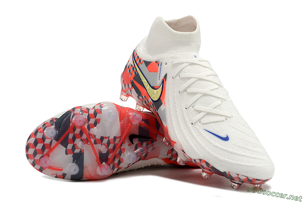 Men's Nike Phantom Luna Elite AG Football Boots - White/Red/Yellow 3