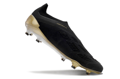 Men's Adidas Predator Accuracy+ FG Football Boots - Black/White/Gold
