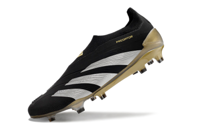 Men's Adidas Predator Accuracy+ FG Football Boots - Black/White/Gold