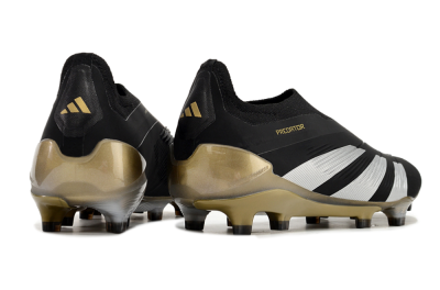 Men's Adidas Predator Accuracy+ FG Football Boots - Black/White/Gold