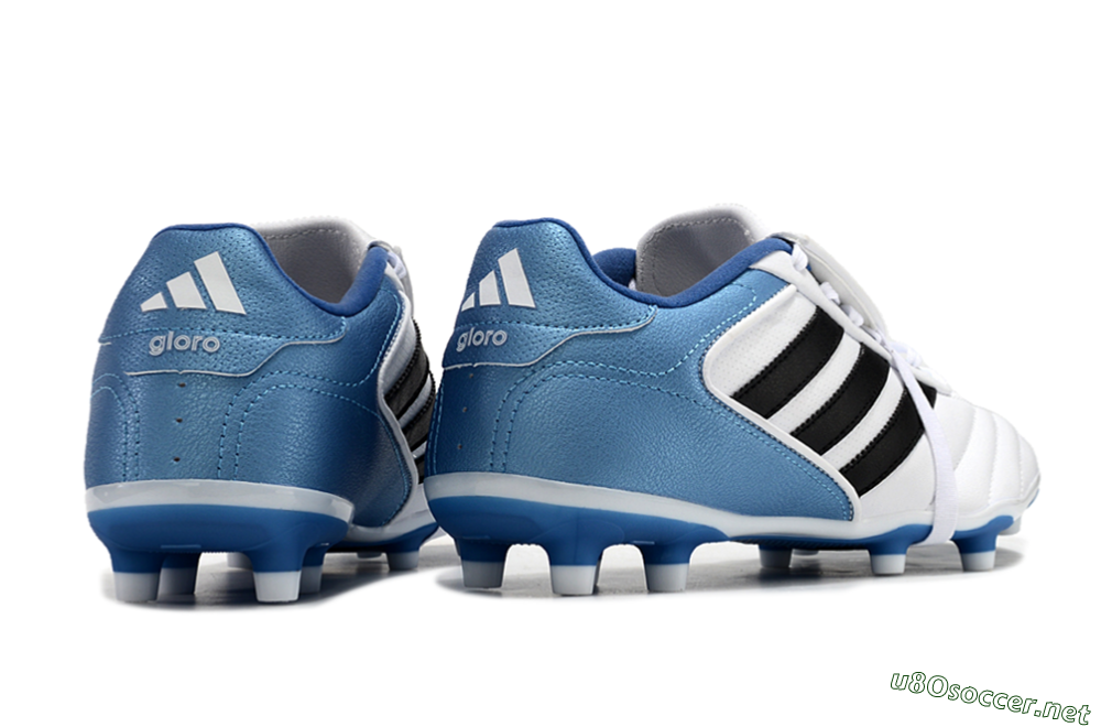 Men's Adidas Copa Gloro 2024 FG Football Boots - White/Black/Blue 6