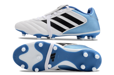 Men's Adidas Copa Gloro 2024 FG Football Boots - White/Black/Blue