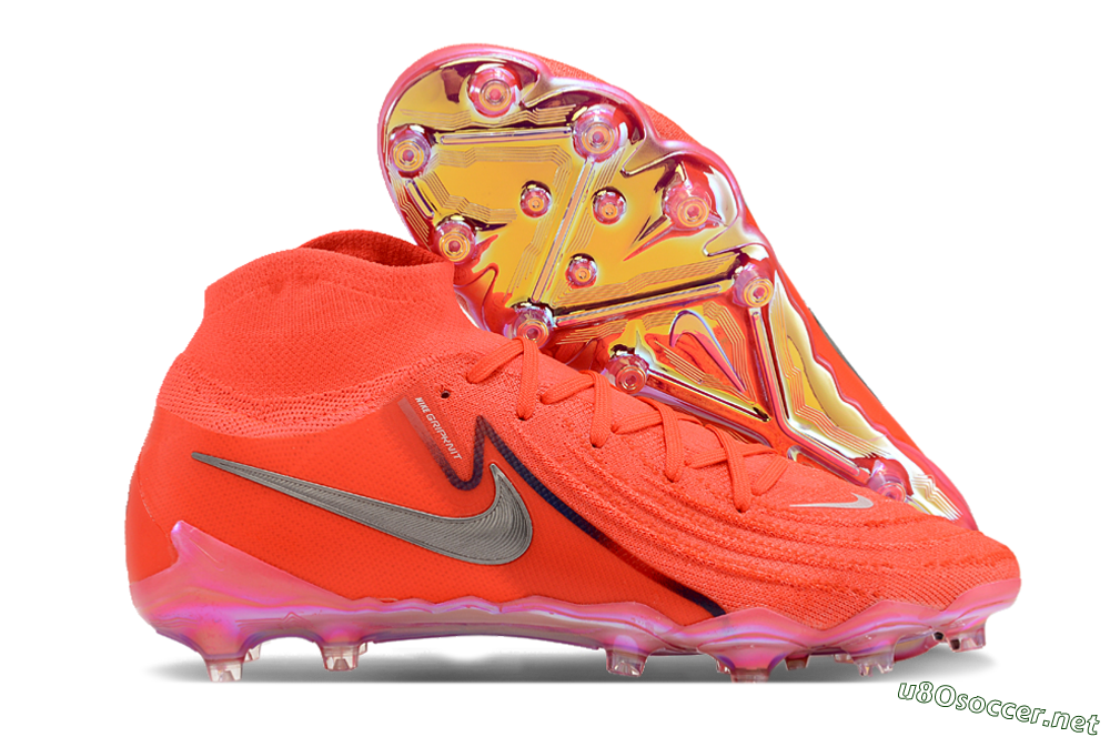 Men's Nike Phantom Luna Elite AG Football Boots - Red/Silver/Gold 2