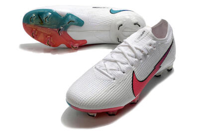 Men's Nike Air Zoom Mercurial Vapor 13 Elite FG Football Boots - White/Red/Blue
