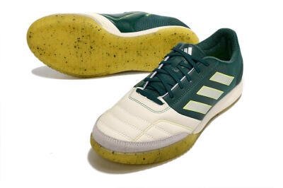 Men's Adidas Top Sala IC Football Shoes - Beige/Grey/Blue/Yellow