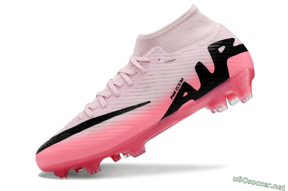 Men's Nike Air Zoom Mercurial Superfly 9 Academy FG Football Boots - Pink/Black 5