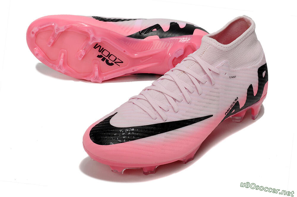 Men's Nike Air Zoom Mercurial Superfly 9 Academy FG Football Boots - Pink/Black 3
