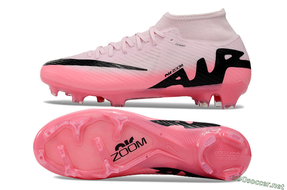 Men's Nike Air Zoom Mercurial Superfly 9 Academy FG Football Boots - Pink/Black 1