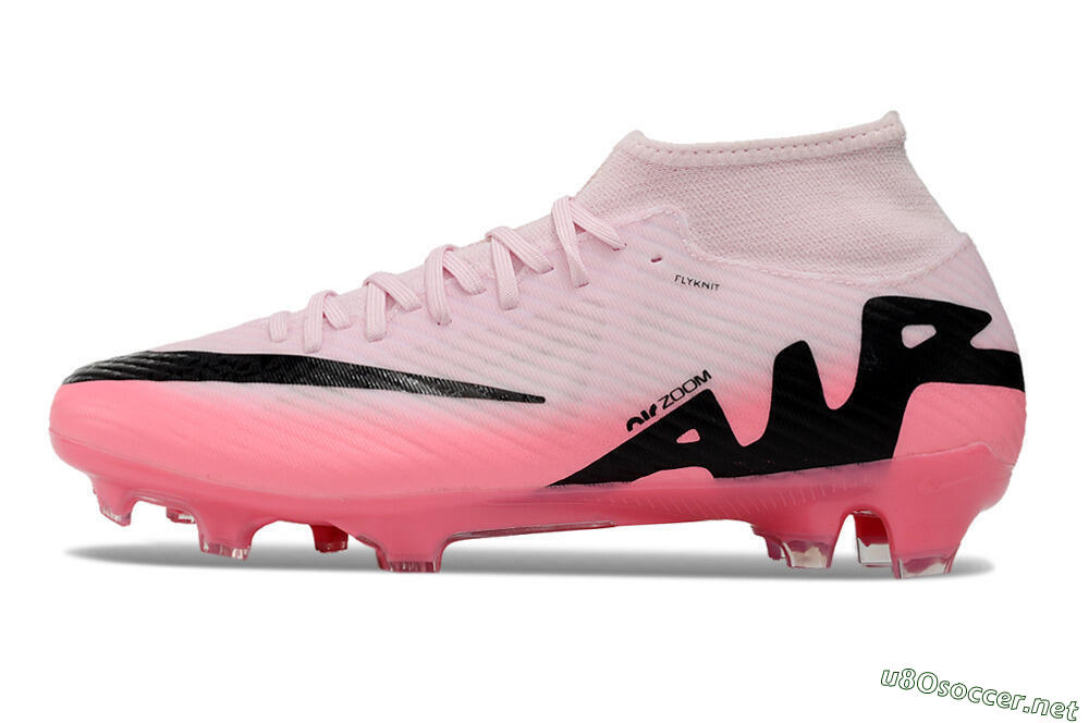 Men's Nike Air Zoom Mercurial Superfly 9 Academy FG Football Boots - Pink/Black 0