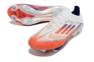 Men's Adidas F50 Adizero FG Football Boots - Red/Blue/White