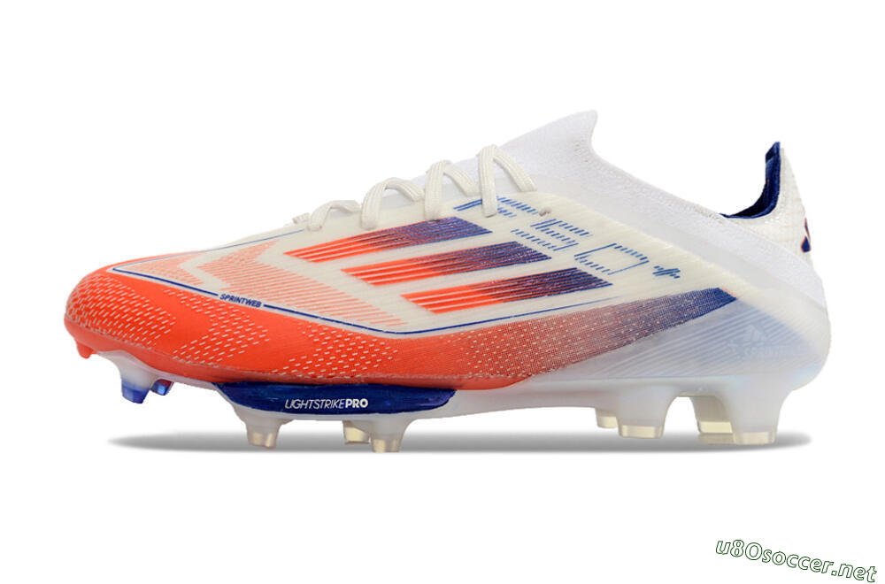 Men's Adidas F50 Adizero FG Football Boots - Red/Blue/White 0