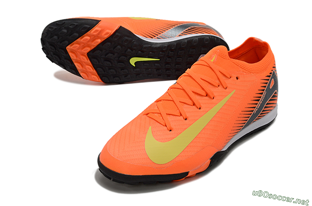 Men's Nike Air Zoom Mercurial Vapor 16 Elite TF Football Shoes - Red/Yellow/Black 3