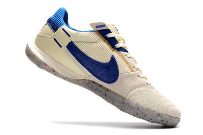 Men's Nike Street Gato IC Football Shoes - Grey/Blue/Yellow