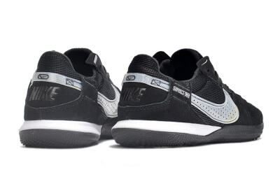 Men's Nike Street Gato IC Football Shoes - Black/White