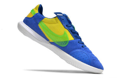 Men's Nike Street Gato IC Football Shoes - Blue/Yellow/White