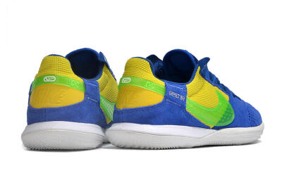 Men's Nike Street Gato IC Football Shoes - Blue/Yellow/White