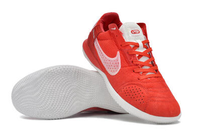 Men's Nike Street Gato IC Football Shoes - Red/White