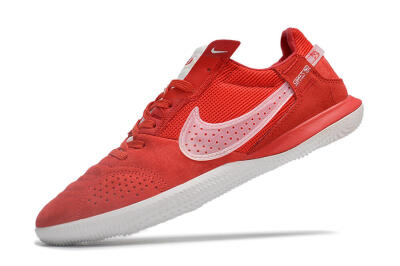 Men's Nike Street Gato IC Football Shoes - Red/White
